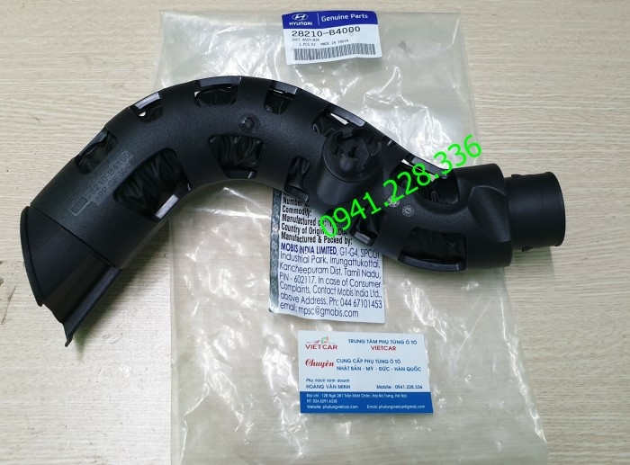 28210B4000 Cổ hút gió vào hộp lọc gió Hyundai Grand i10, Kia Morning