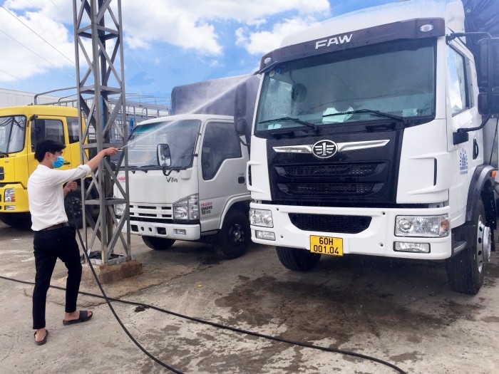 Giá bán xe tải faw 8 tấn thùng dài 8m | xe tải 8 tấn thùng kín chở hàng palet