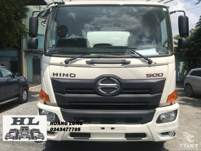 XE TẢI HINO FM THÙNG MUI BẠT - OANH TẠT THỊ TRƯỜNG - BON BON TRÊN ĐƯỜNG