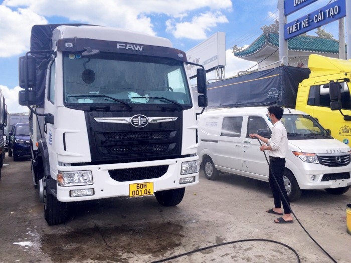 Giá bán xe tải faw 8 tấn thùng dài 8m | xe tải 8 tấn thùng kín chở hàng palet