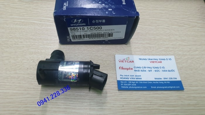 985101C500 Mô tơ xịt nước rửa kính Kia Forte, Hyundai Getz