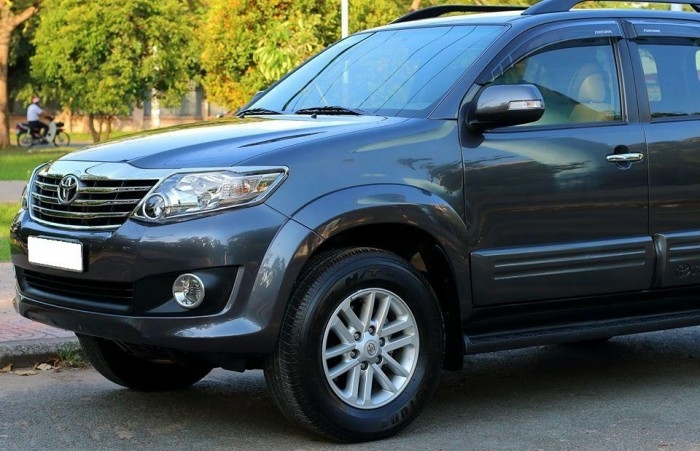 Bán Toyota Fortuner 2015, số tự động, máy xăng, màu Xám chì,