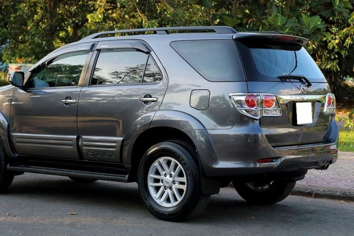 Bán Toyota Fortuner 2015, số tự động, máy xăng, màu Xám chì,