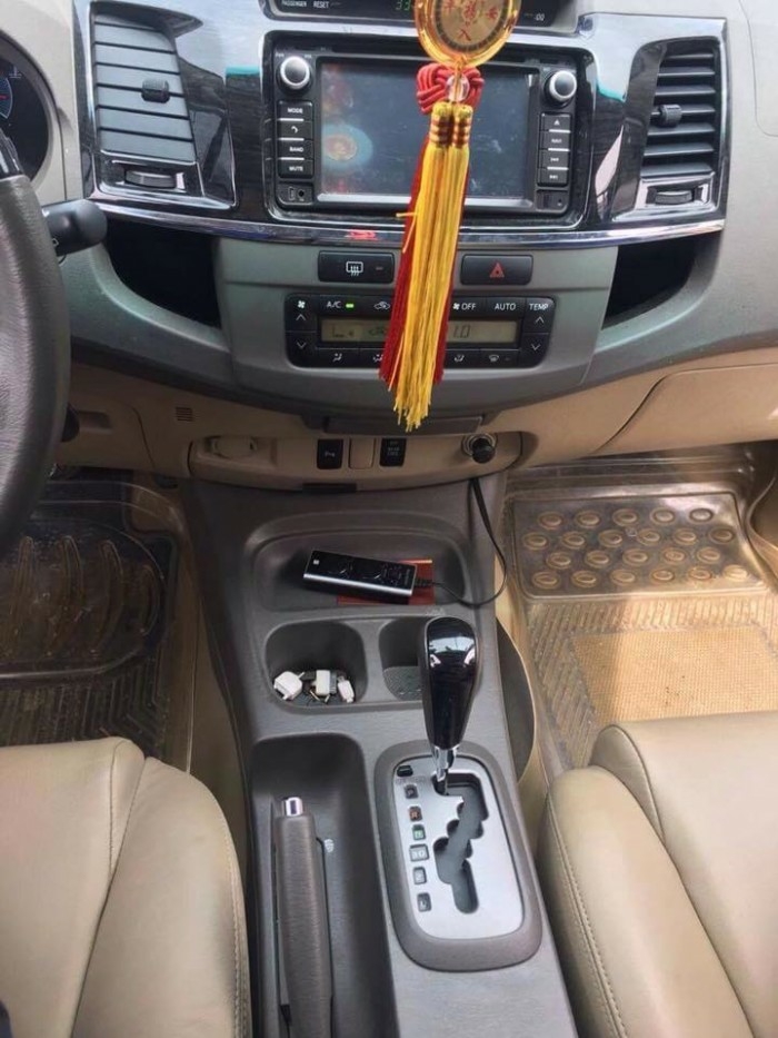 Bán Toyota Fortuner 2015, số tự động, máy xăng, màu Xám chì,