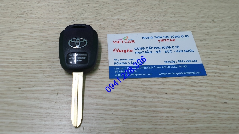 Vỏ chìa khóa Toyota Vios, Yaris 2015-2020 (3 nút)