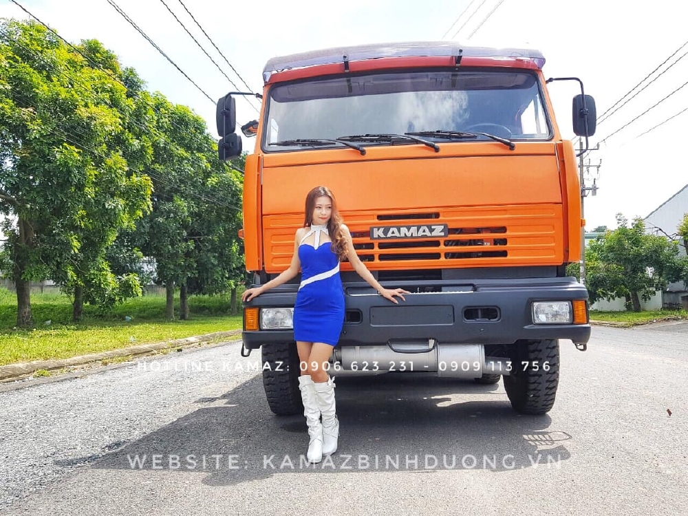 Xe bồn xăng dầu Kamaz 23m3 bồn thép nhập khẩu