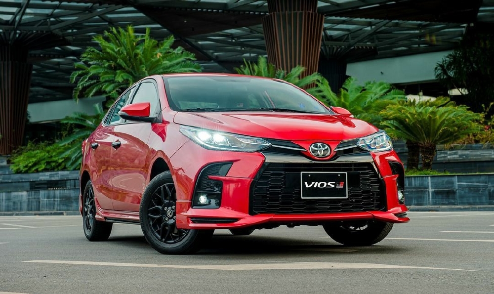 Toyota Vios có doanh số tăng đến 56,7% và tăng 4 bậc so với tháng trước.