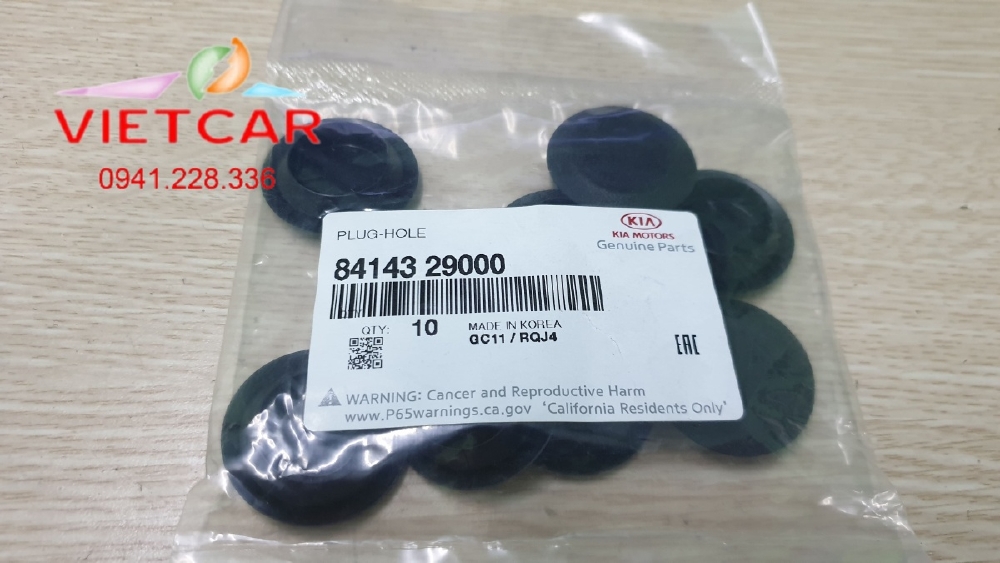 Nút đậy sườn xe, gầm xe Hyundai và Kia,8414329000