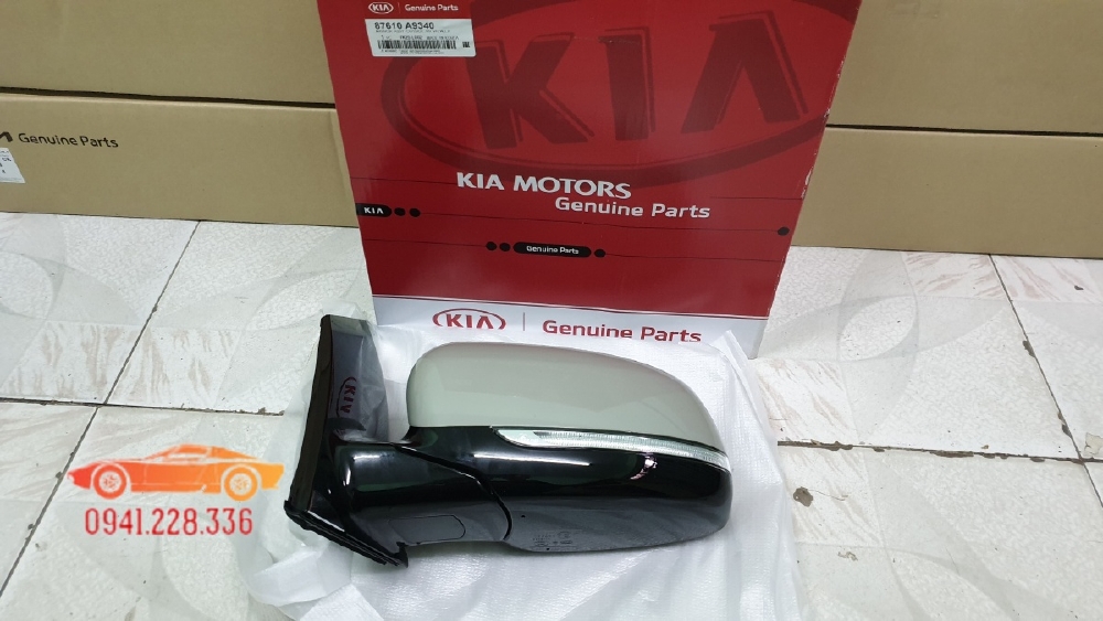 87610A9340- 87620A9340 Kính (gương)chiếu hậu kia Sedona