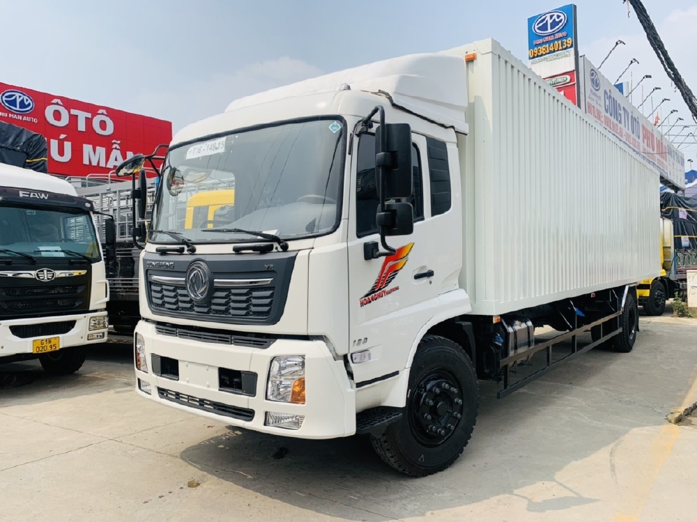 Xe tải Dongfeng 7.6 tấn thùng kín container 9m7 nhập khẩu Đồng Nai