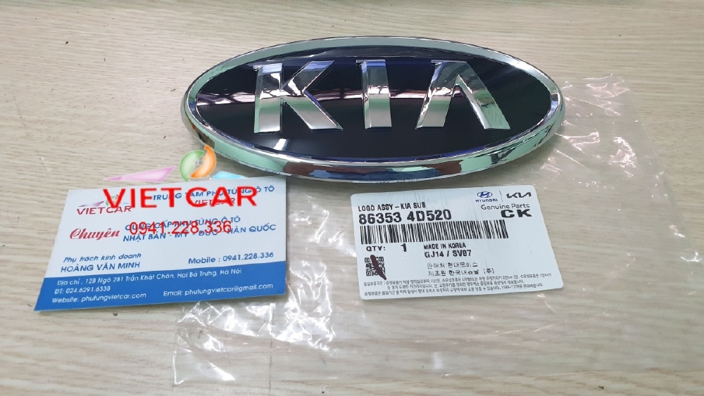 Logo trước Kia Carival,Sedona |863534D520