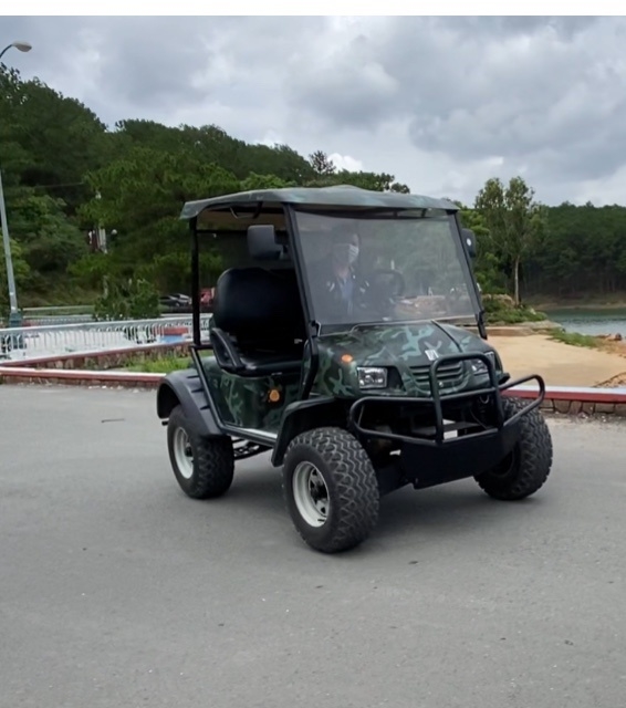 Xe điện địa hình màu quân đội 4WD