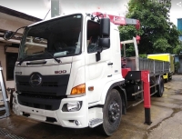 Xe tải 9,4 tấn Hino FG8JP7A (2019) gắn cẩu 3 tấn 4 đốt UNIC model URV344 thùng dài 6.5m | Hỗ trợ khách hàng mua xe trả góp 90% giá trị xe