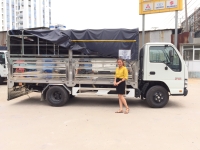Xe tải Isuzu QKR77HE4 tải 1,9 tấn và 2,9 tấn, thùng mui bạt dài 4m3