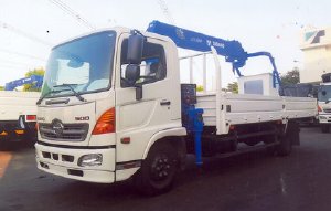 Xe tải 7 tấn HINO FC9JLSW gắn cẩu 3 tấn 6 đốt TADANO TM-ZE306MH thùng dài 6m | Hỗ trợ mua trả góp 90% giá trị xe