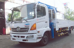 Xe tải 7 tấn HINO FC9JLSW gắn cẩu 3 tấn 3 đốt chân vuông TADANO TM-ZE363MH thùng dài 6,2m | Hỗ trợ mua trả góp 90% giá trị xe