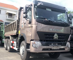 Xe ben howo 3 chân 340hp HW340 ben giữa (Ben Giò Gà) 2019 thùng cao 10.4 khối