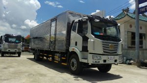 Giá xe tải faw 7.2 tấn thùng kín chở cấu kiện điện tử, mút xốp | Khuyến mãi 20 triệu tháng 5