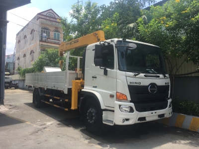 Hino FG8JP7A Thùng lững gắn cẩu SCS525