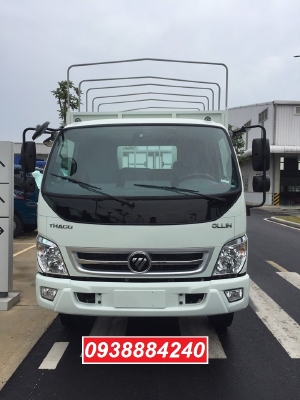 Bán trả góp xe tải Thaco Ollin700.E4 ga điện 7 tấn thùng 5.8 mét Long An Tiền Giang Bến Tre (xe trường lái)