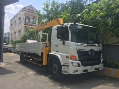 Hino FG8JP7A Thùng lững gắn cẩu SCS525