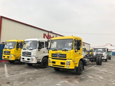 xe tải dongfeng b180 7 tấn thùng 9m5-nhập 2019