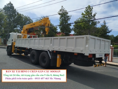Chuyên bán dòng xe cẩu Hino FM8JW7A 10 tấn gắn cẩu Soosan,Xe tải cẩu Hino 15 tấn 2018 Euro 4 FM8JW7A,xe tải hino fm8jw7a gắn cẩu tự hành soosan 8 tấn 6 đốt scs746l