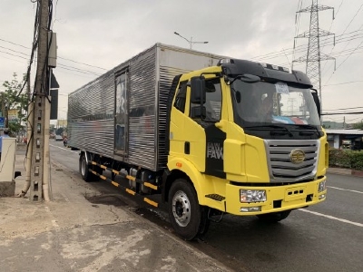 Xe tải faw thùng dài 9m8 chuyên chở bao bì nệm,pallet| giá siêu khuyến mãi miền nam