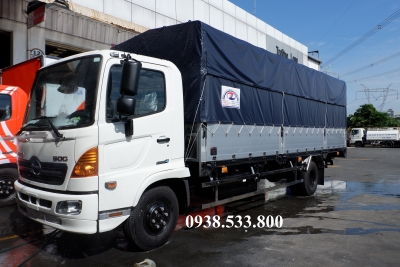 Xe Mui Bạt Hino Bửng NHÔM Nhật Kèm Ưu Đãi, Tải Hàng 6 Tấn 250, Thùng Dài 6m7, Hino FC9JLTC E4