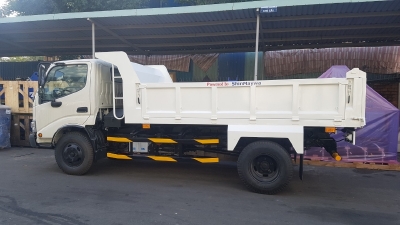 Xe Ben HINO 4 Tấn 5,  Vay 80% LS thấp, Thùng 3 Khối 6, Ben nâng Shinmaywa, Tải Hàng 4.400 Kg Kèm Nhiều Ưu Đãi