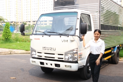 Xe tải Isuzu VM 3.49 Tấn (3.5 Tấn) thùng 4.3m, trả trước 100 triệu nhận xe