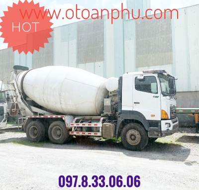 BÁN XE BỒN TRỘN BÊ TÔNG HINO 10 KHỐI, 2014. XE CHẤT LƯỢNG TỐT !
