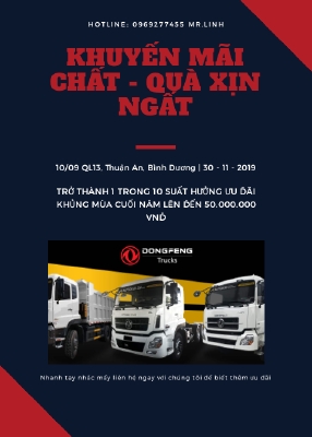 Bán xe tải Dongfeng phiên bản 8 tấn thùng 9.5M giá 890Tr