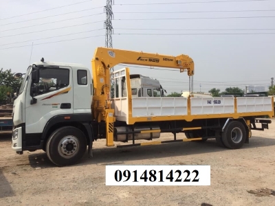 bán xe tải gắn cẩu AuMan c160 gắn cẩu soosan 5 tấn 5 đốt