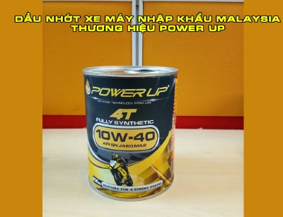 Dầu nhớt Power Up nhập khẩu Malaysia.Tìm đại lý, nhà phân phối dầu nhớt trên toàn quốc
