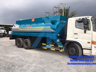 Xe bồn chở xăng hino 20m3, xe bồn chở xăng hino 20 khối 3 chân 2020