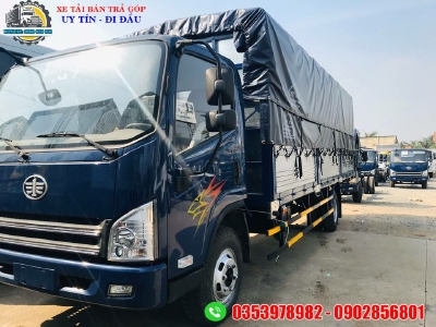XE TẢI FAW 8 TẤN GA GƠ | ĐỘNG CƠ HYUNDAI | THÙNG DÀI 6.7 MÉT