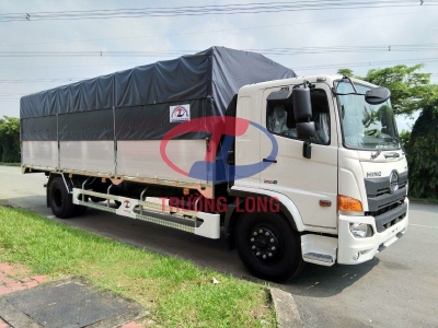 BÁN XE TẢI TRẢ GÓP HINO FG8JT7A THÙNG MUI BẠT 8 TẤN Ở LONG AN