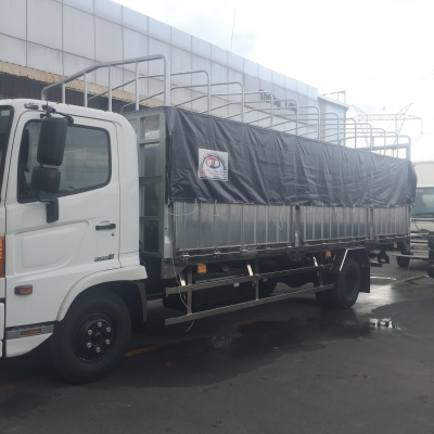 TRƯỜNG LONG, BÁN XE TẢI TRẢ GÓP HINO FC9JLTC THÙNG MUI BẠT 6.4 TẤN Ở TIỀN GIANG