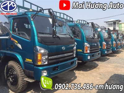 Xe tải 7 tấn ga cơ thùng chở phế liệu bao bì giấy pallet