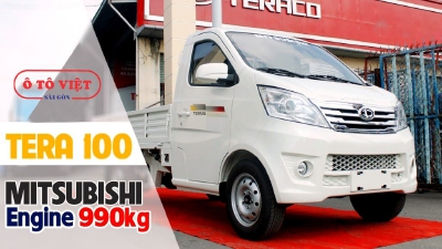 Xe Tải Tera 100 tải 990Kg, máy Mitsubishi, KM: 10 TRIỆU