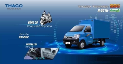 xe tải Towner 990 Khuyến mãi 100% Phí trước bạ