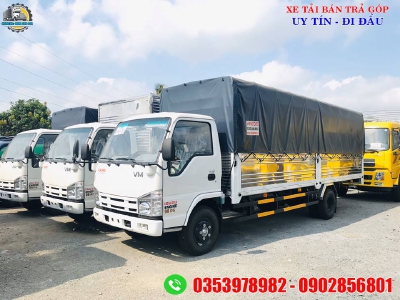 xe tải isuzu 1.9 tấn thùng dài 6 mét, giá xe tải thùng dài