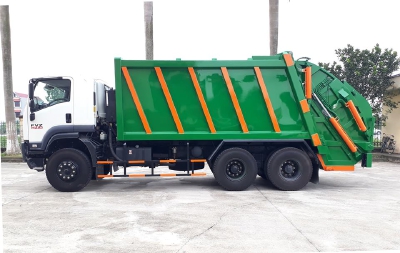 bán xe ép chở rác 3 chân isuzu