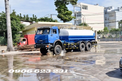 Xe tưới nước và cứu hỏa khu công nghiệp 12,8m3 | Xe tới nước 12,8 m3 