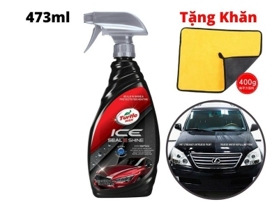 Chai Xịt Bóng Sơn Siêu Bóng Cao Cấp Turtle Wax ICE SEAL N SHINE 473ml Tặng Khăn