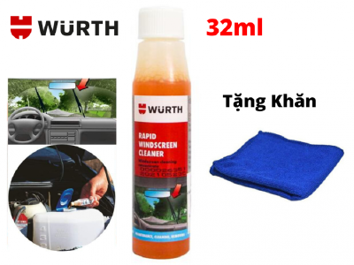 Dung Dịch Vệ Sinh Kính Lái Wurth Rapid Windscreen Cleaner 32ML Tặng Khăn