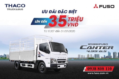 MITSUBISHI FUSO CANTER 4.99 2,1T GIẢM GIÁ ĐẶC BIỆT THÁNG 7