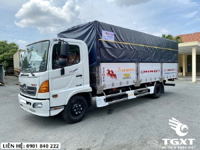 Hino FC thùng bạt, tải 6T5, thùng dài 5m7, 6m7 và 7m2