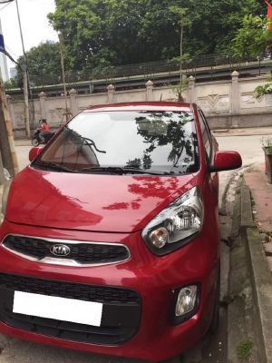 Cần bán xe Kia Morning 2015, số sàn, bản thường, màu đỏ